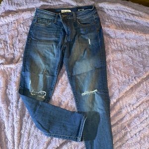 Skinny jeans stretchy ripped